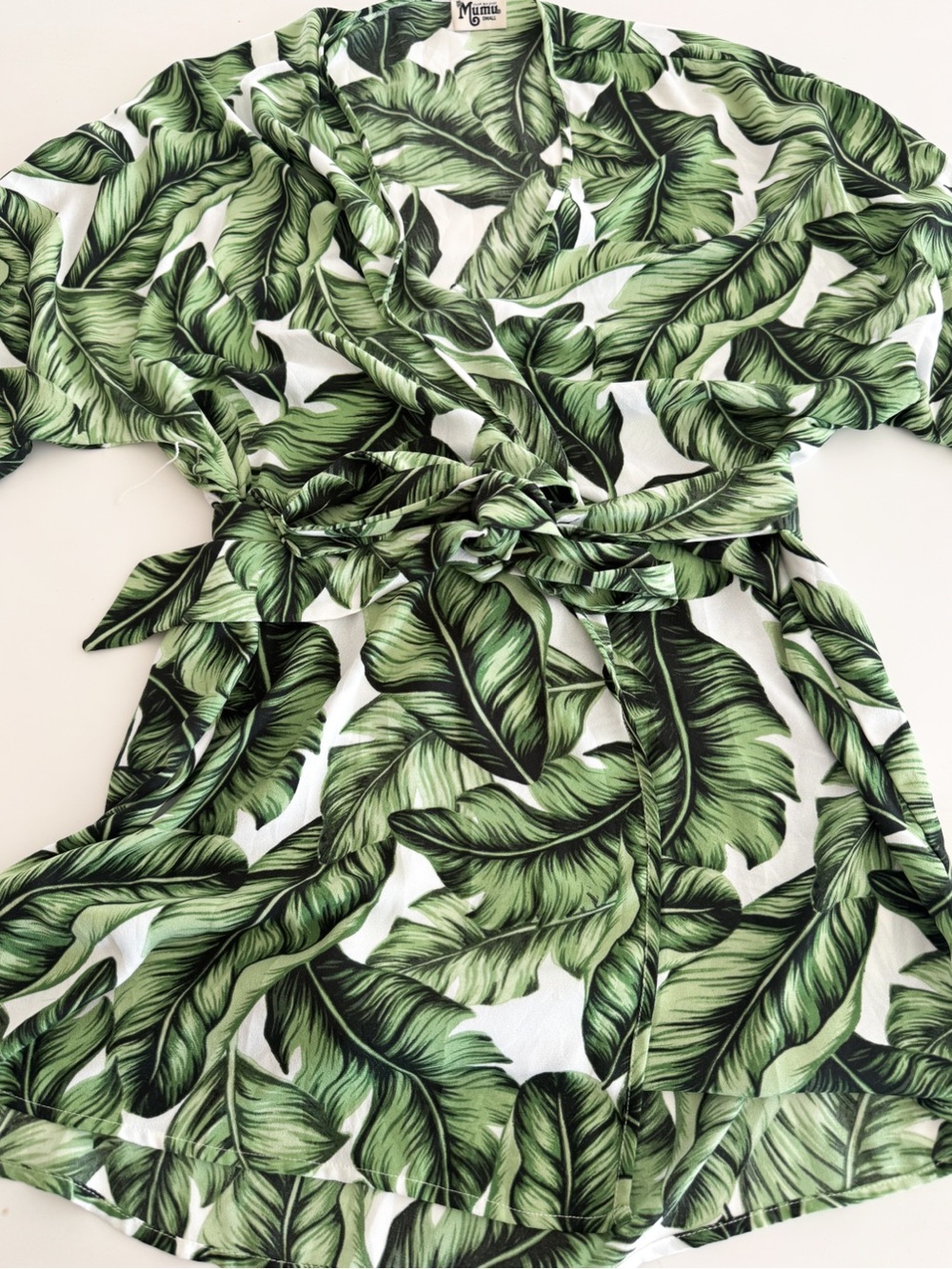 Nwot Show Me Your MuMu Green banana leaf duster